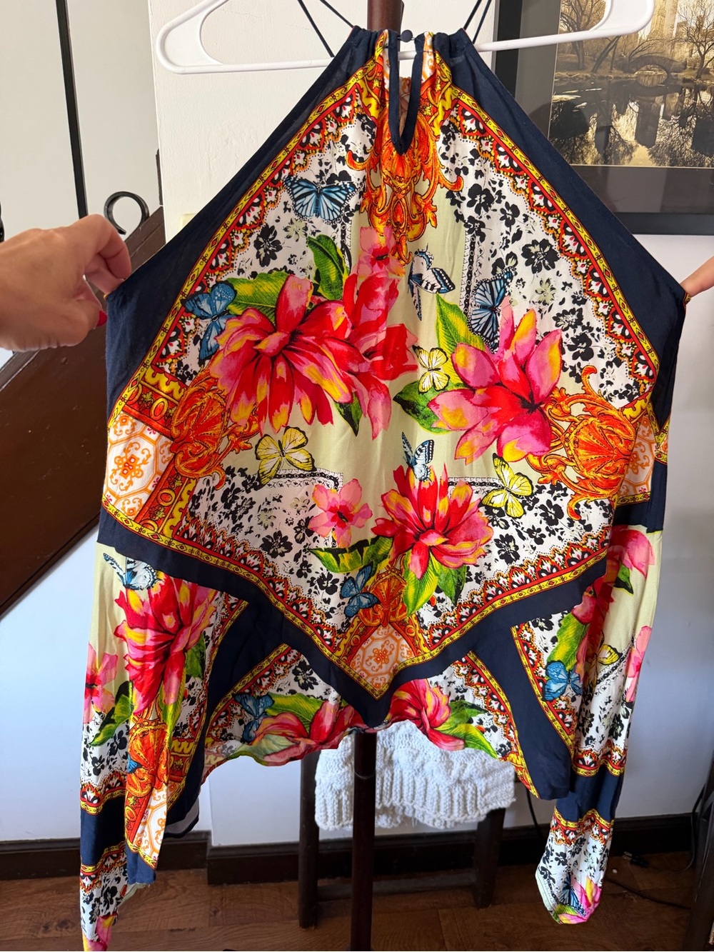 Boston Proper Floral Boho Top - Picture 5 of 8
